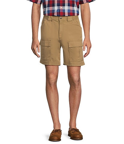 Roundtree & Yorke The Hiker Dobby Classic Fit 7#double; Inseam Cargo Shorts