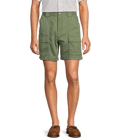 Roundtree & Yorke The Hiker Dobby Classic Fit 7" Inseam Cargo Shorts