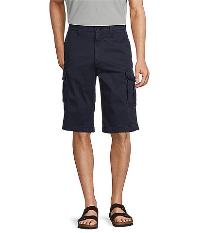Roundtree & Yorke The R&R Washed Twill Classic Fit 13#double; Inseam Cargo Shorts