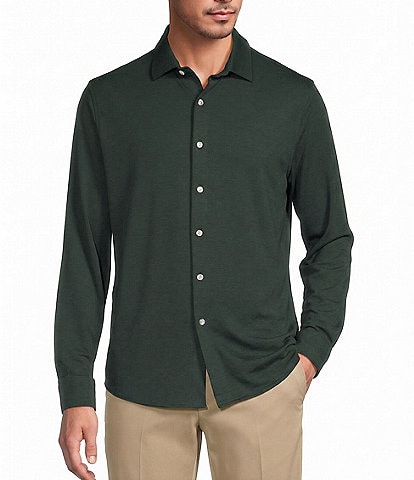 Roundtree & Yorke Travel Smart Solid Coat Front Shirt