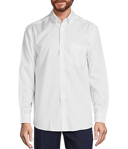 Roundtree & Yorke TravelSmart Classic Fit Easy Care Solid Twill Sport Shirt