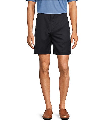 Roundtree & Yorke TravelSmart Classic Fit Flat Front Luxury Microfiber 8#double; Inseam Shorts