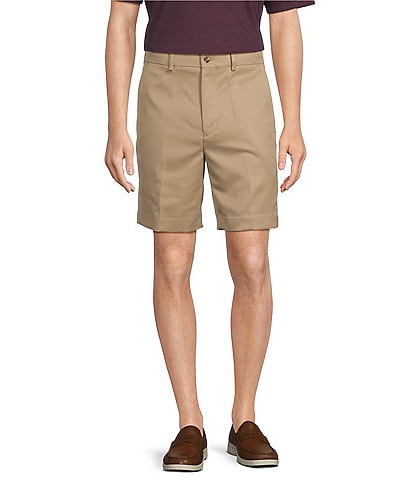 Roundtree & Yorke TravelSmart Classic Fit Flat Front Luxury Microfiber 8#double; Inseam Shorts