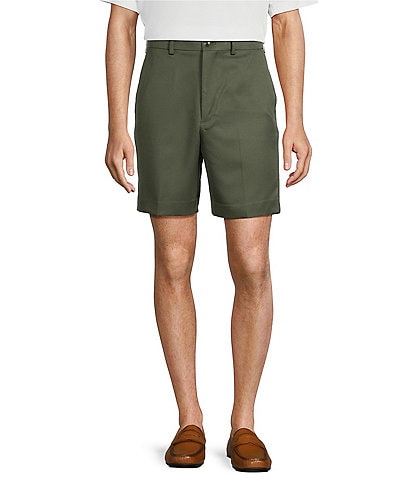 Roundtree & Yorke TravelSmart Classic Fit Flat Front Luxury Microfiber 8#double; Inseam Shorts