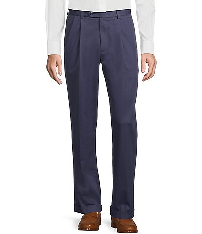 Roundtree & Yorke TravelSmart Classic Fit Pleated Non-Iron Chino Pants