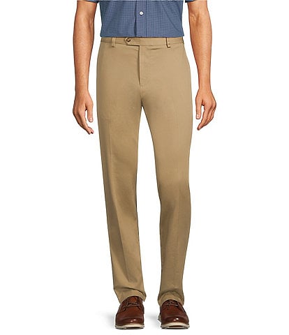 Roundtree & Yorke TravelSmart Ultimate Performance Slim Fit Flat Front Non-Iron Chino Pants