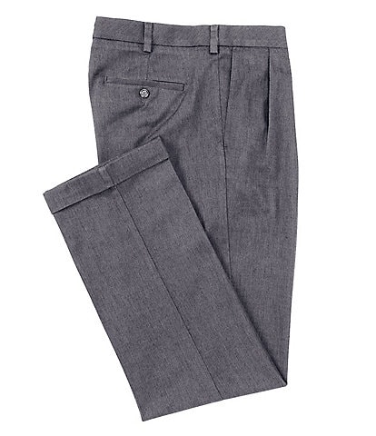 Roundtree & Yorke TravelSmart CoreComfort Big & Tall Non-Iron Pleated Classic Fit Chino Pants