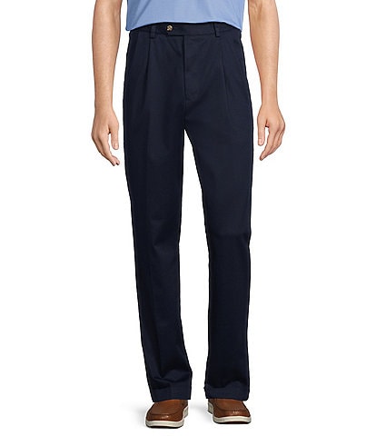 Roundtree & Yorke TravelSmart CoreComfort Big & Tall Non-Iron Pleated Classic Fit Chino Pants