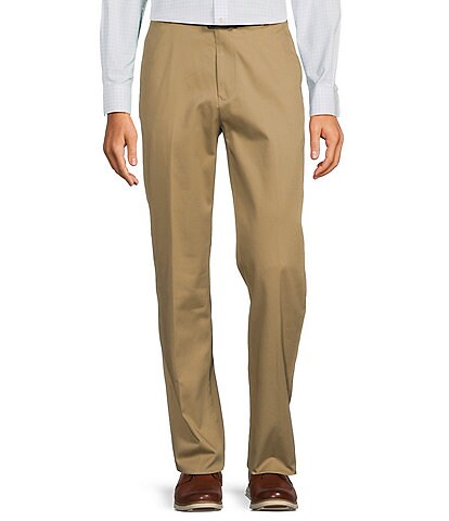 Roundtree & Yorke TravelSmart Ultimate Performance Classic Fit Flat Front Non-Iron Chino Pants