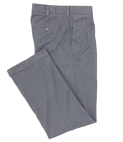 Roundtree & Yorke TravelSmart CoreComfort Non-Iron Pleated Classic/Relaxed Fit Chino Pants