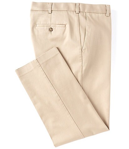 Roundtree & Yorke TravelSmart Ultimate Performance Classic Fit Flat Front Non-Iron Chino Pants