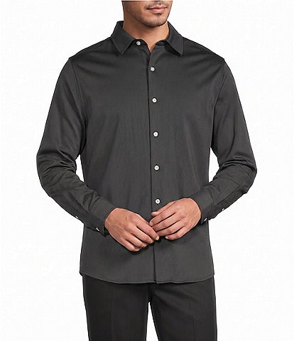 Roundtree & Yorke TravelSmart Easy Care Long Sleeve Solid Button Front Shirt