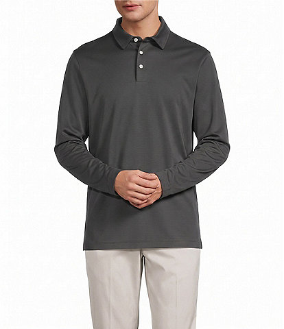 Roundtree & Yorke TravelSmart Long Sleeve Solid Polo