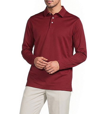 Roundtree & Yorke TravelSmart Long Sleeve Solid Polo