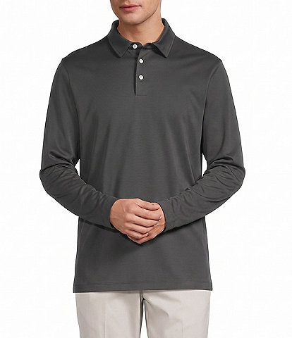 Roundtree & Yorke TravelSmart Long Sleeve Solid Polo