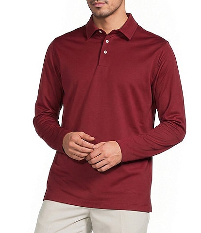 Roundtree & Yorke TravelSmart Long Sleeve Solid Polo