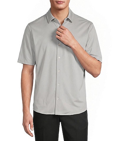 Roundtree & Yorke TravelSmart Short Sleeve Solid/Non-Solid Button Front Shirt