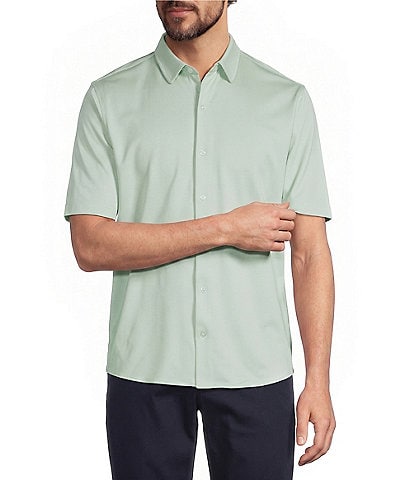 Roundtree & Yorke TravelSmart Short Sleeve Solid/Non-Solid Button Front Shirt