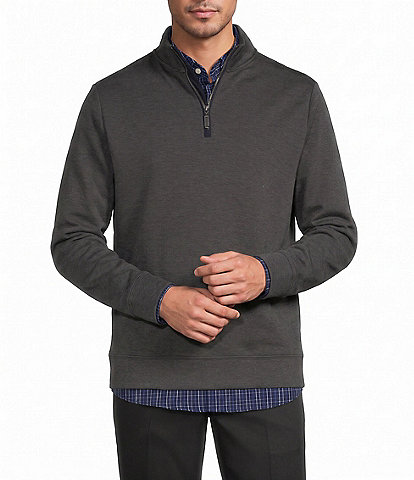 Roundtree & Yorke TravelSmart Solid Quarter-Zip Pullover