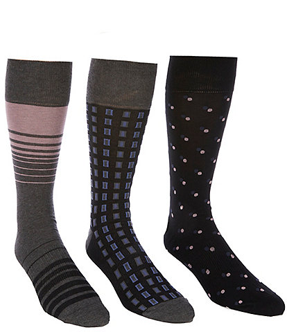 Roundtree & Yorke Windows Assorted Socks 3-Pack