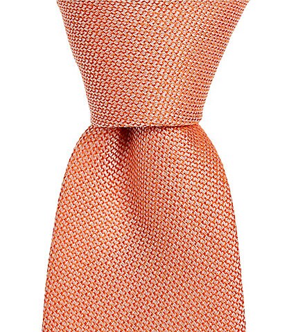 Roundtree & Yorke Xander Solid 3/8#double; Silk-Blend Tie