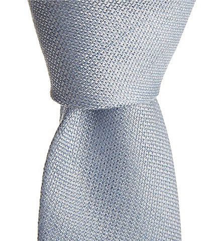 Roundtree & Yorke Xander Solid 3/8#double; Silk-Blend Tie