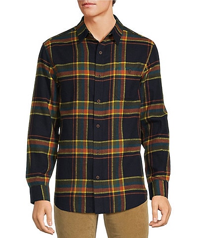 Rowm Big & Tall Nomad Collection Long Sleeve Portuguese Flannel Plaid Shirt