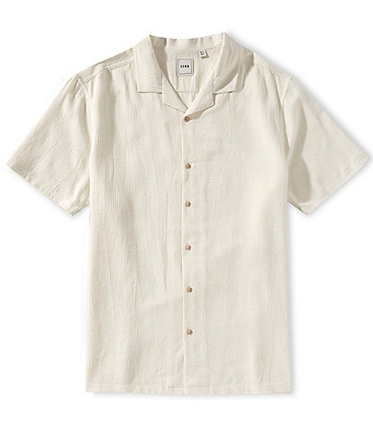 Rowm Big & Tall Outsider's Oasis Short Sleeve Textured Solid Shirt