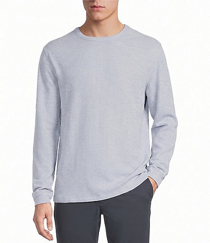 Rowm Big & Tall Solid Ribbed T-Shirt