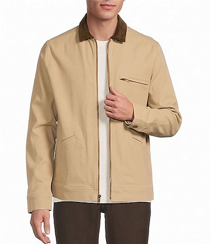 Rowm Canvas Embroidered Shirt Jacket