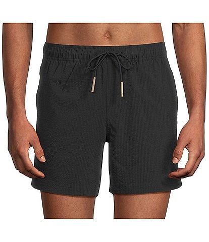 Rowm Daydipper 6#double; Solid Seersucker Swim Trunks