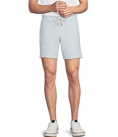 Rowm Flat Front Solid 7#double; Inseam Texture Shorts