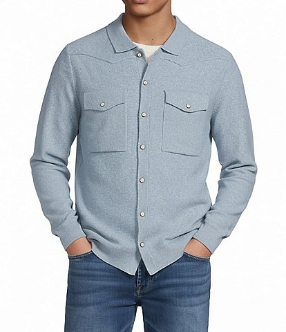 Rowm Long Sleeve Button Front Sweater