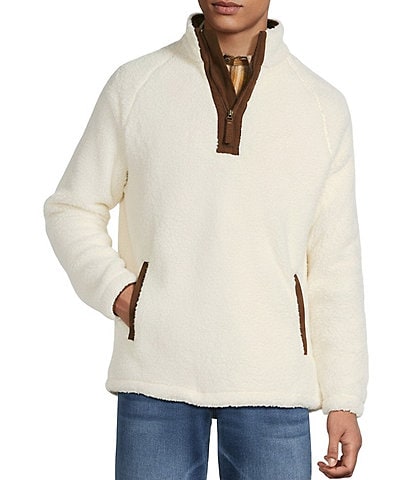 Rowm Long Sleeve Embroidered Fleece Quarter Zip
