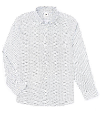 Rowm The Everyday Collection Long Sleeve Geometric Print Button Down Collar Shirt