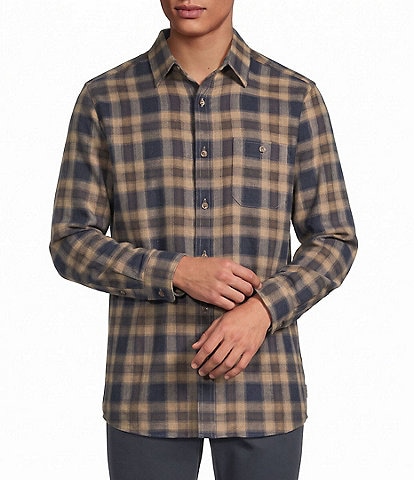 Rowm Long Sleeve Medium Plaid Flannel Shirt