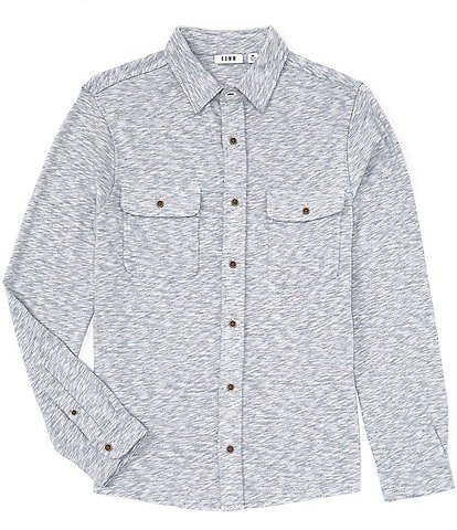 Rowm The Everyday Collection Long Sleeve Plaited Coatfront Shirt
