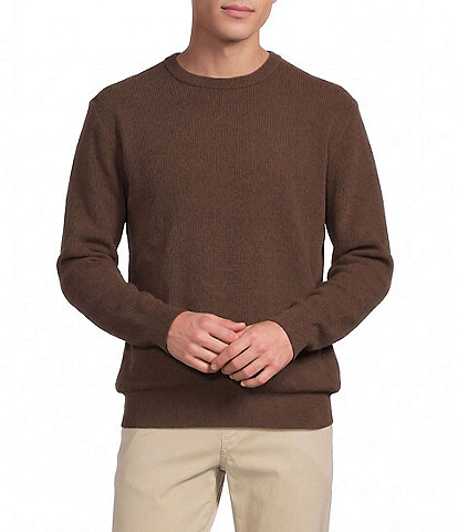 Rowm Long Sleeve Solid Crew Neck Sweater