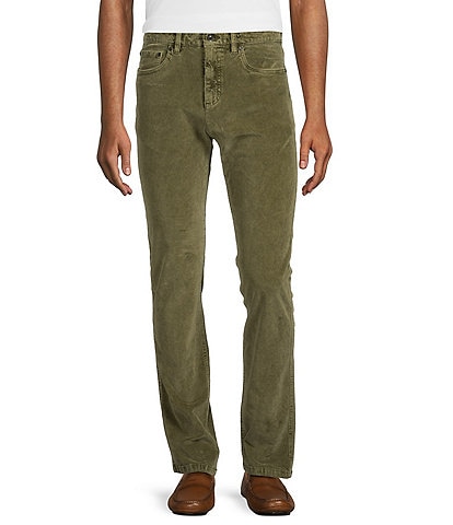 Rowm Nomad Collection Flat Front Corduroy Garment Dyed 5-Pocket Pants