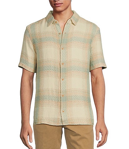 Rowm Ousider's Oasis Short Sleeve Spacedye Stripe Shirt