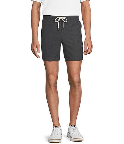 Rowm Rec & Relax Flat Front Solid Textured 7" Shorts