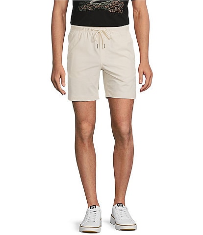 Rowm Rec & Relax Flat Front Solid Textured 7" Shorts