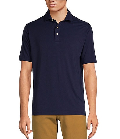 Rowm Rec + Relax Short Sleeve Solid Polo Shirt