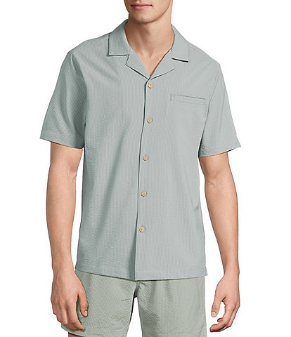 Rowm Seersucker Cabana Woven Top