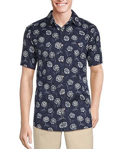 Rowm Short Sleeve Desert Flower Print Shirt