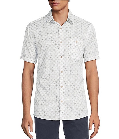 Rowm Short Sleeve Diamond Geo Print Shirt