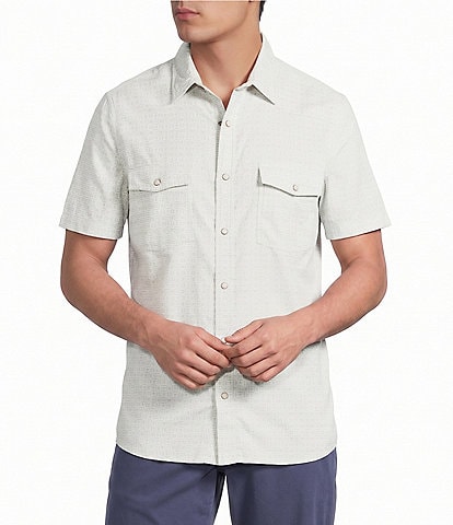 Rowm Short Sleeve Dobby Western Shirt