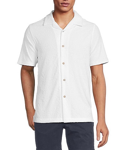Rowm Short Sleeve Geo Terry Camp Shirt