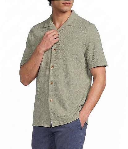 Rowm Short Sleeve Solid Camp Shirt