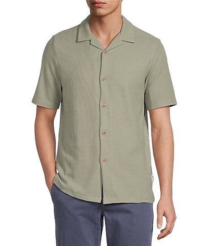 Rowm Short Sleeve Solid Camp Shirt